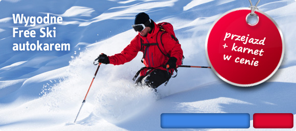 Wygodne free ski autokarem