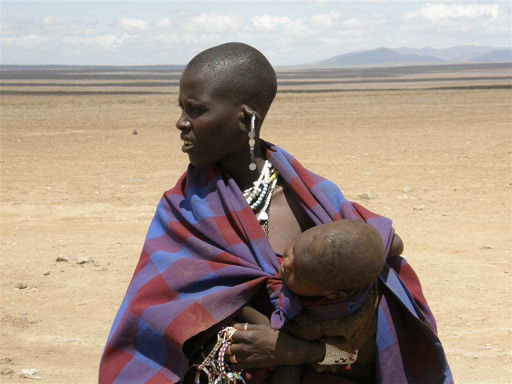Masajka w Serengeti 