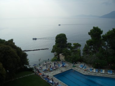 Hotel Aquis Corfu Holiday Palace - Widok z balkonu hotelowego