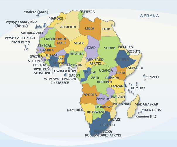 Afryka Państwa I Stolice Mapa Afryka - przewodnik, informacje, porady praktyczne, poradnik turystyczny